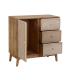 MUEBLE RECIBIDOR NATURAL DM-MADERA 75,50 X 37 X 75,50 CM