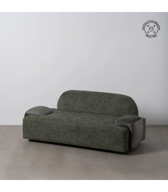 SOFÁ VERDE TEJIDO SALÓN 180 X 92 X 70 CM
