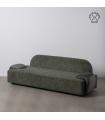 SOFÁ VERDE TEJIDO SALÓN 222 X 92 X 70 CM