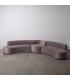 SOFÁ 3 PIEZAS GRIS TEJIDO SALÓN 405 X 112 X 70 CM