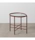 MESITA TEJA METAL-CRISTAL 55 X 47 X 54 CM