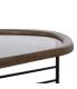MESA CENTRO NATURAL-NEGRO MADERA-METAL 120 X 69 X 33 CM