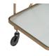 CAMARERA RUEDAS ORO METAL-CRISTAL 61 X 40 X 70 CM