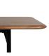 MESA COMEDOR MARRÓN-NEGRO MADERA-METAL 180 X 80 X 76 CM