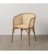 SILLA NATURAL MADERA-RATÁN 56 X 58 X 77 CM