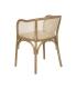 SILLA NATURAL MADERA-RATÁN 56 X 58 X 77 CM