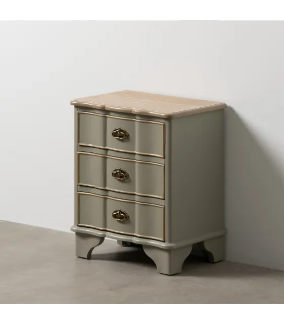 MESITA TAUPE MADERA 50 X 35 X 60 CM