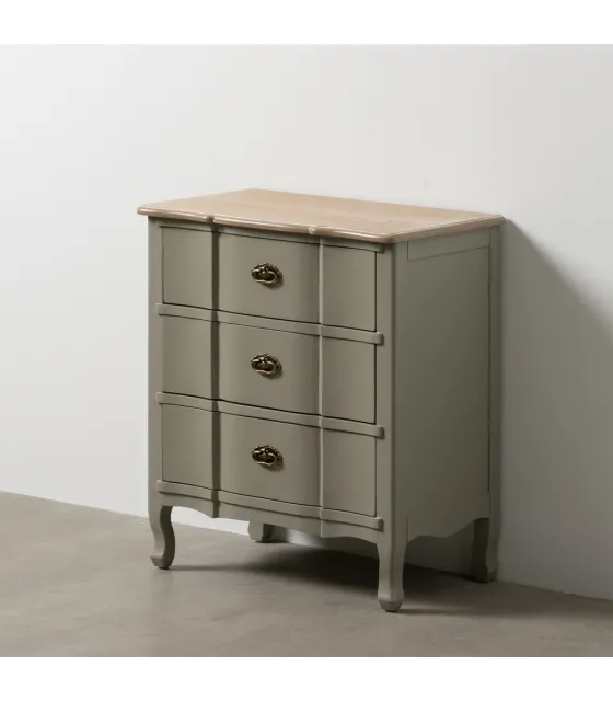 MESITA TAUPE MADERA 66 X 40 X 76 CM