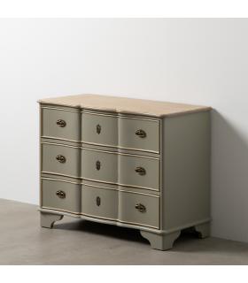 CÓMODA TAUPE MADERA 100 X 50 X 80 CM