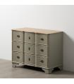 CÓMODA TAUPE MADERA 100 X 50 X 80 CM