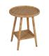 MESA AUXILIAR NATURAL RATÁN SALÓN 45 X 45 X 56,50 CM