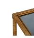 MESA AUXILIAR NATURAL RATÁN / CRISTAL 50 X 50 X 45 CM