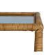MESA AUXILIAR NATURAL RATÁN / CRISTAL 50 X 50 X 45 CM
