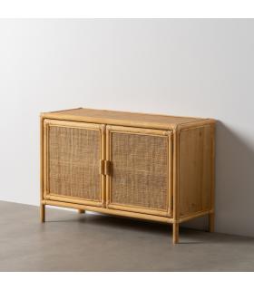 MUEBLE AUXILIAR NATURAL RATÁN SALÓN 97,50 X 40 X 65 CM