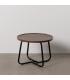 MESA CENTRO MARRÓN DM-METAL SALÓN 50 X 50 X 38 CM