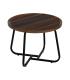 MESA CENTRO MARRÓN DM-METAL SALÓN 50 X 50 X 38 CM