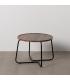 MESA CENTRO MARRÓN DM-METAL SALÓN 60 X 60 X 45 CM