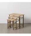 S/3 MESITAS NATURAL BAMBÚ 57 X 38 X 55 CM