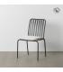 SILLA ANTRACITA ACERO EXTERIOR 52 X 57 X 87 CM