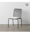 SILLA ANTRACITA ACERO EXTERIOR 52 X 57 X 87 CM