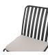SILLA ANTRACITA ACERO EXTERIOR 52 X 57 X 87 CM