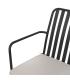 SILLA ANTRACITA ACERO EXTERIOR 56 X 57 X 87 CM