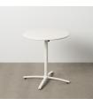 MESA AUXILIAR PLEGABLE BLANCO ACERO 70 X 70 X 72 CM