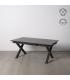 MESA COMEDOR EXTENSIBLE ANTRACITA 180 X 100 X 77 CM