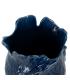 JARRÓN AZUL CERÁMICA DECORACIÓN 17 X 16 X 20 CM