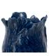 JARRÓN AZUL CERÁMICA DECORACIÓN 17 X 16 X 20 CM