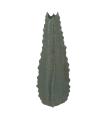 Green ceramic decorative vase 19 x 18.5 x 53.5 cm