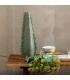 JARRÓN VERDE CERÁMICA DECORACIÓN 19 X 18,50 X 53,50 CM