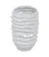 JARRÓN BLANCO CERÁMICA DECORACIÓN 18,50 X 18 X 27,50 CM