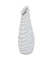 White ceramic decorative vase 17.5 x 17 x 49 cm