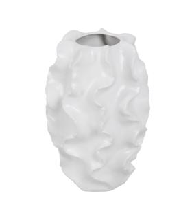 JARRÓN BLANCO CERÁMICA DECORACIÓN 25,50 X 25,50 X 37,50 CM