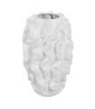JARRÓN BLANCO CERÁMICA DECORACIÓN 33 X 33 X 48 CM