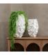 JARRÓN BLANCO CERÁMICA DECORACIÓN 33 X 33 X 48 CM