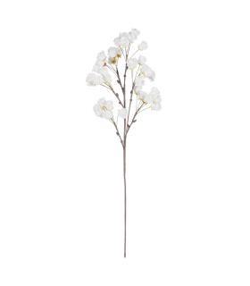 RAMA ROSAS BLANCO NAILON DECORACIÓN 110 CM