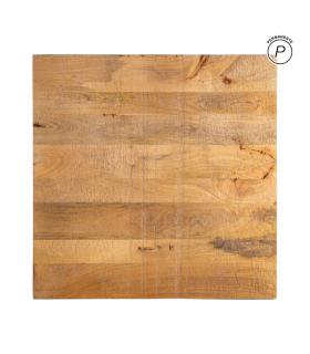 TABLERO MESA NATURAL MADERA DE MANGO 80 X 80 X 3 CM