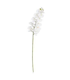 FLOR ORQUÍDEA BLANCO TEJIDO DECORACIÓN 107 CM