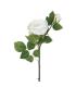 FLOR ROSA BLANCO PVC-TEJIDO DECORACIÓN 69 CM