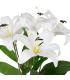 FLOR LIRIO BLANCO GOMA DECORACIÓN 58 CM