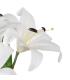 FLOR LIRIO BLANCO GOMA DECORACIÓN 58 CM