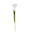 FLOR TULIPÁN BLANCO TEJIDO DECORACIÓN 63 CM