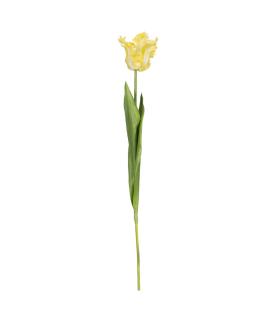 FLOR TULIPÁN AMARILLO TEJIDO DECORACIÓN 63 CM