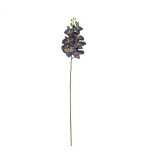 FLOR ORQUÍDEA AZUL GOMA DECORACIÓN 95 CM