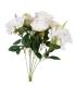 BOUQUET ROSAS BLANCO PVC-TEJIDO 43 CM