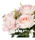 BOUQUET ROSAS ROSA PVC-TEJIDO DECORACIÓN 43 CM