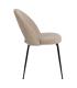 SILLA BEIGE TEJIDO-METAL CONTRACT 49 X 60 X 81 CM