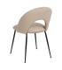 SILLA BEIGE TEJIDO-METAL CONTRACT 49 X 60 X 81 CM